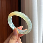 Vòng Ngọc Bích Mi Phi Tuyết Băng Phấn Hoa Đặc Sắc size 52