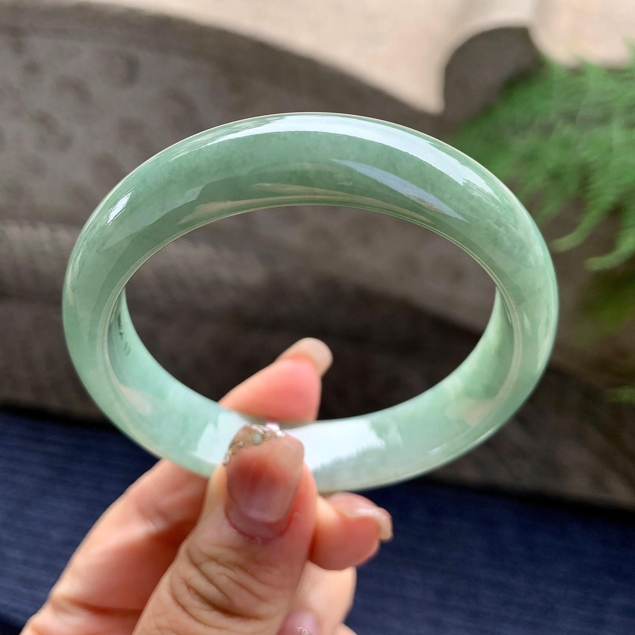 糯种晴底平安镯（56mm）（yc297953）