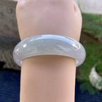 糯冰种无色宽版轮胎手镯（57mm）（yc249390）