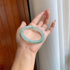 糯冰飘花翡翠贵妃镯（54mm）（yc270326）