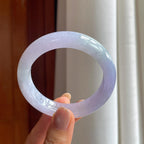 糯冰紫罗兰翡翠平安镯（54mm）（yc407485）