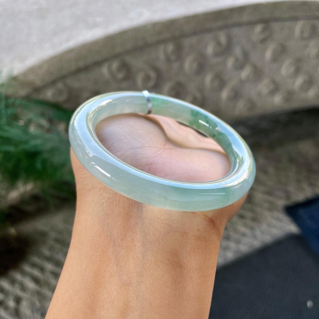 细糯种飘花圆条手镯（54.2mm）（yc305686）
