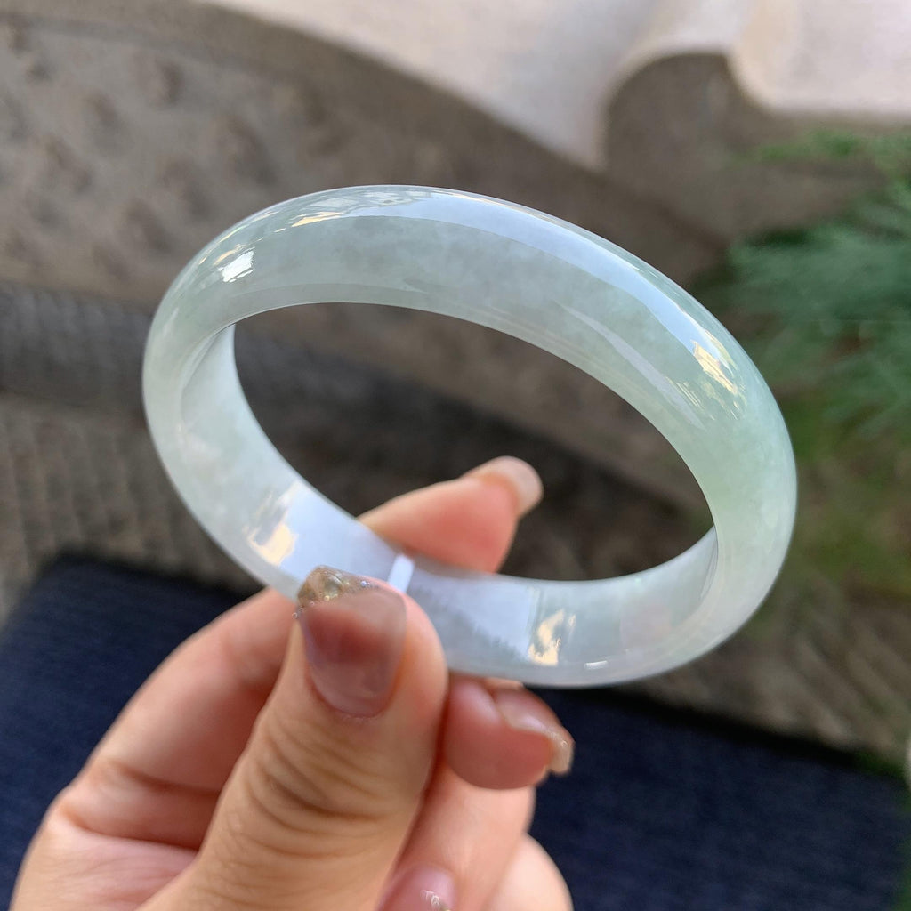 糯种淡晴底贵妃手镯（53.8mm）（yc294651）