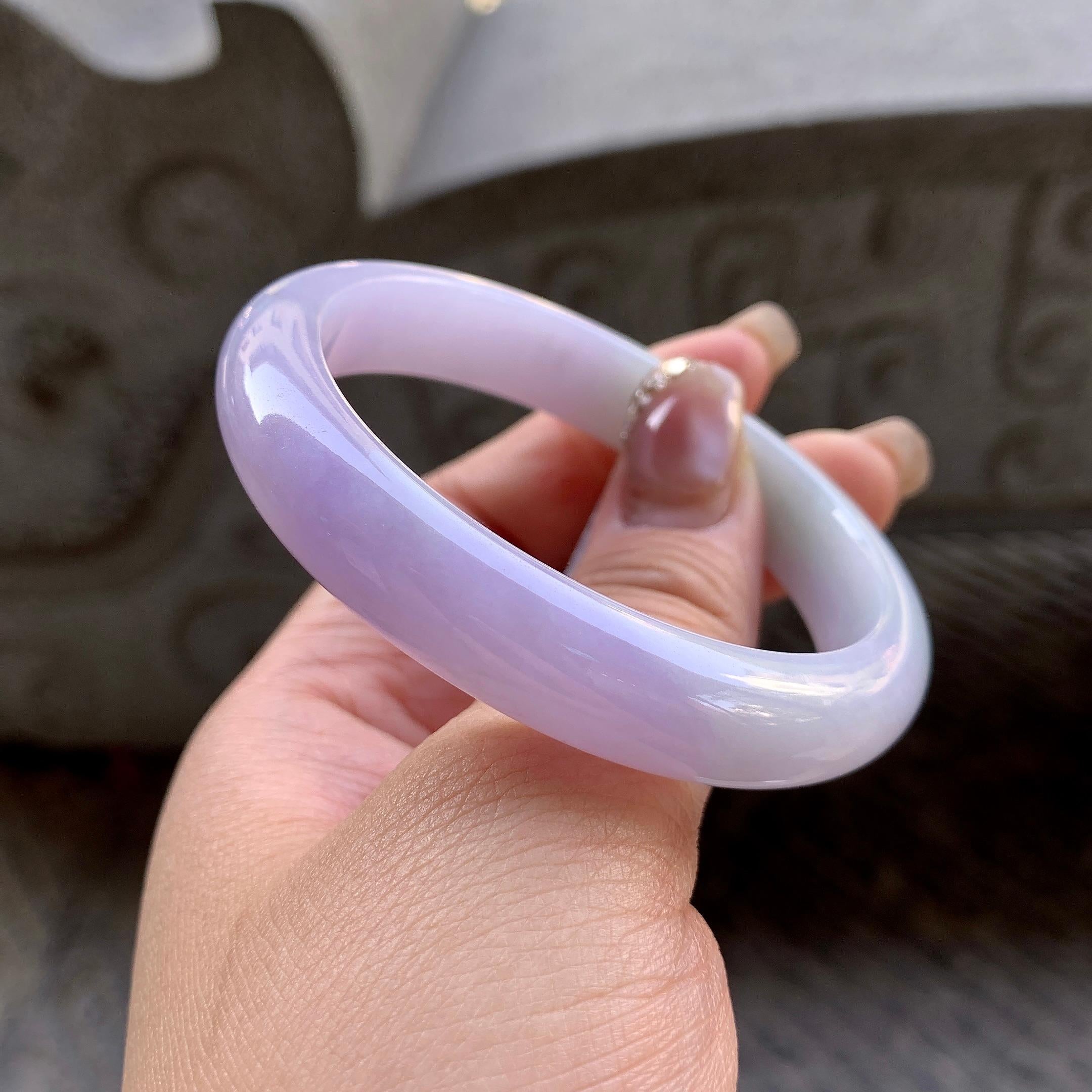 细糯种紫罗兰贵妃手镯（54.8mm）（yc296330）