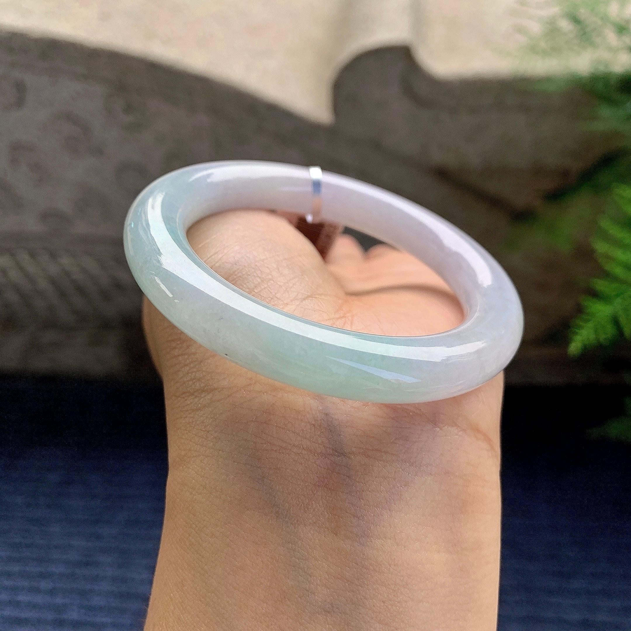 细糯种晴底圆条手镯（50.8mm）（yc280853）