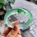 高冰种飘花平安镯（54.8mm）（yc292642）