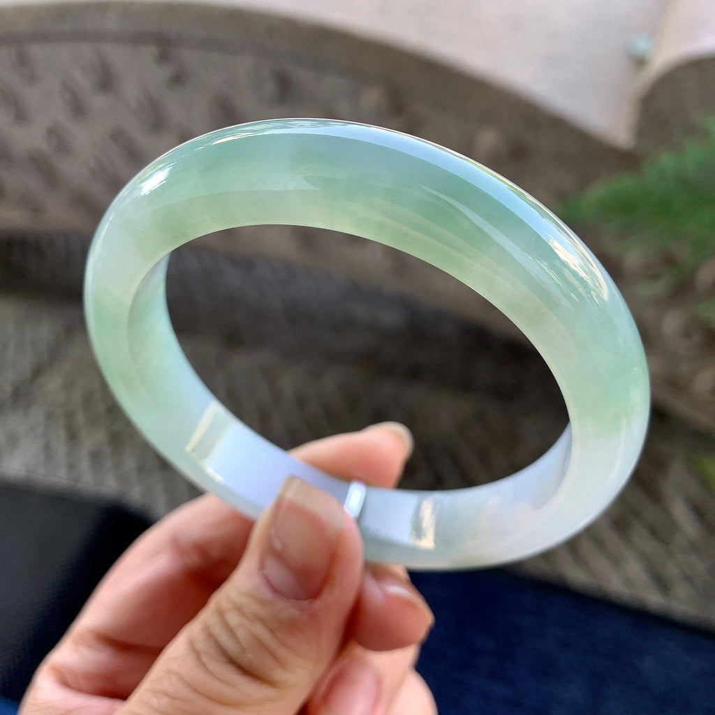 糯冰种晴水平安镯（57.4mm）（yc305693）