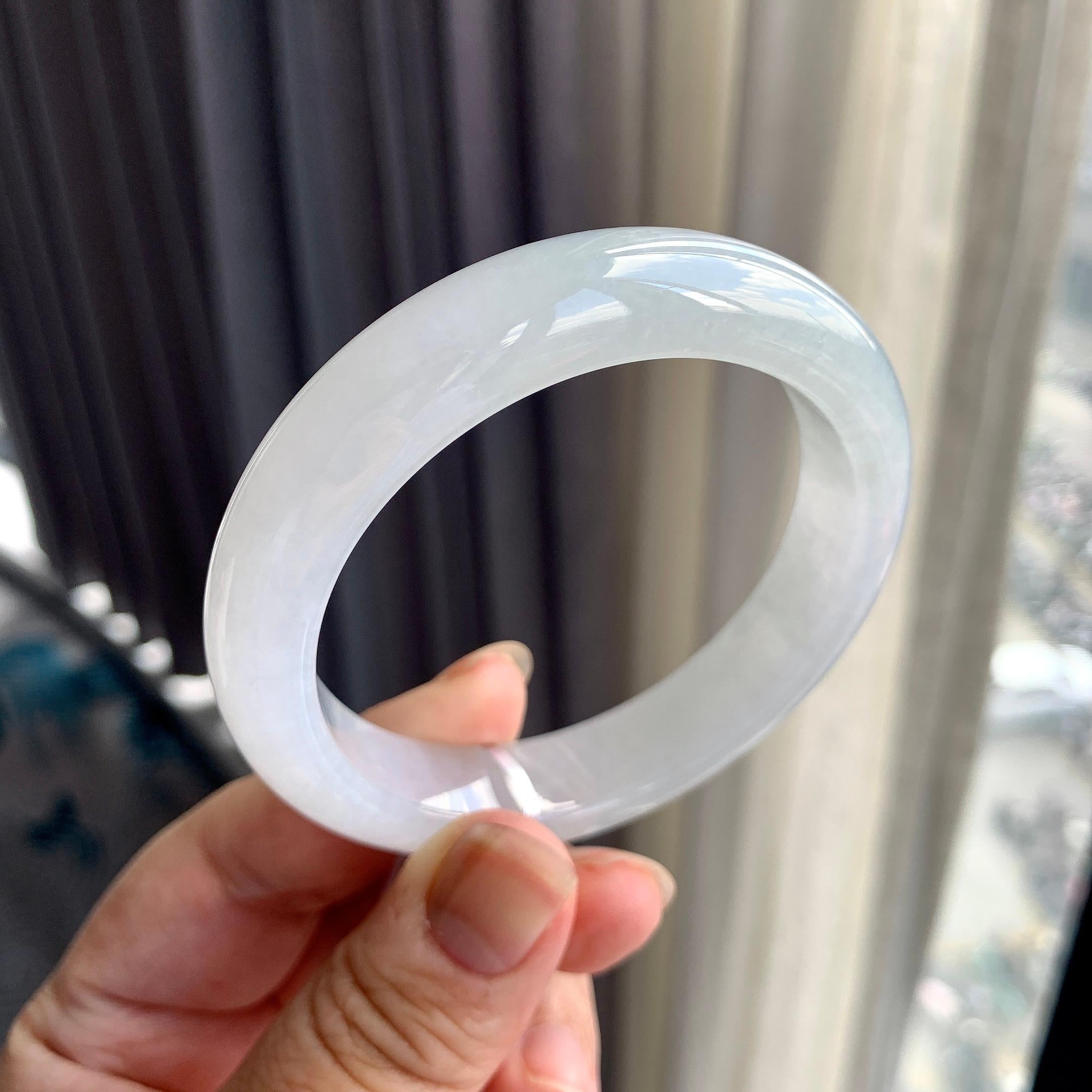 细糯种无色平安镯（55.2mm）（yc225080）