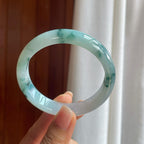糯冰飘花翡翠平安镯（58.6mm）（yc389550）