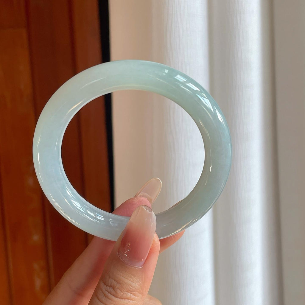 糯冰晴底翡翠圆条（54mm）（yc269673）