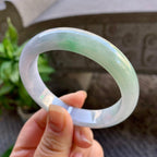 糯种飘绿平安镯（55.2mm）（yc308756）