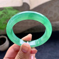 糯冰种湖水绿平安镯（52.2mm）（yc195917）