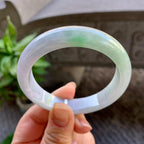 糯种飘绿平安镯（55.2mm）（yc308756）