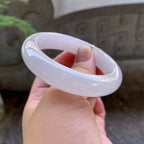 细糯种淡紫罗兰平安镯（55.2mm）（yc199556）