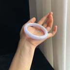 糯冰紫罗兰翡翠平安镯（61mm)（yc345402）