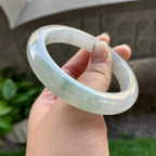 糯冰种飘花平安镯（57.3mm）（yc304784）