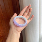 糯冰紫罗兰翡翠平安镯（50.3mm）（yc249156）