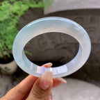糯冰种淡晴底平安镯（56.6mm）（yc203688）