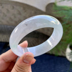 糯冰种无色宽版轮胎手镯（57mm）（yc249390）