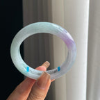 糯冰紫罗兰翡翠平安镯（57mm）（yc374243）