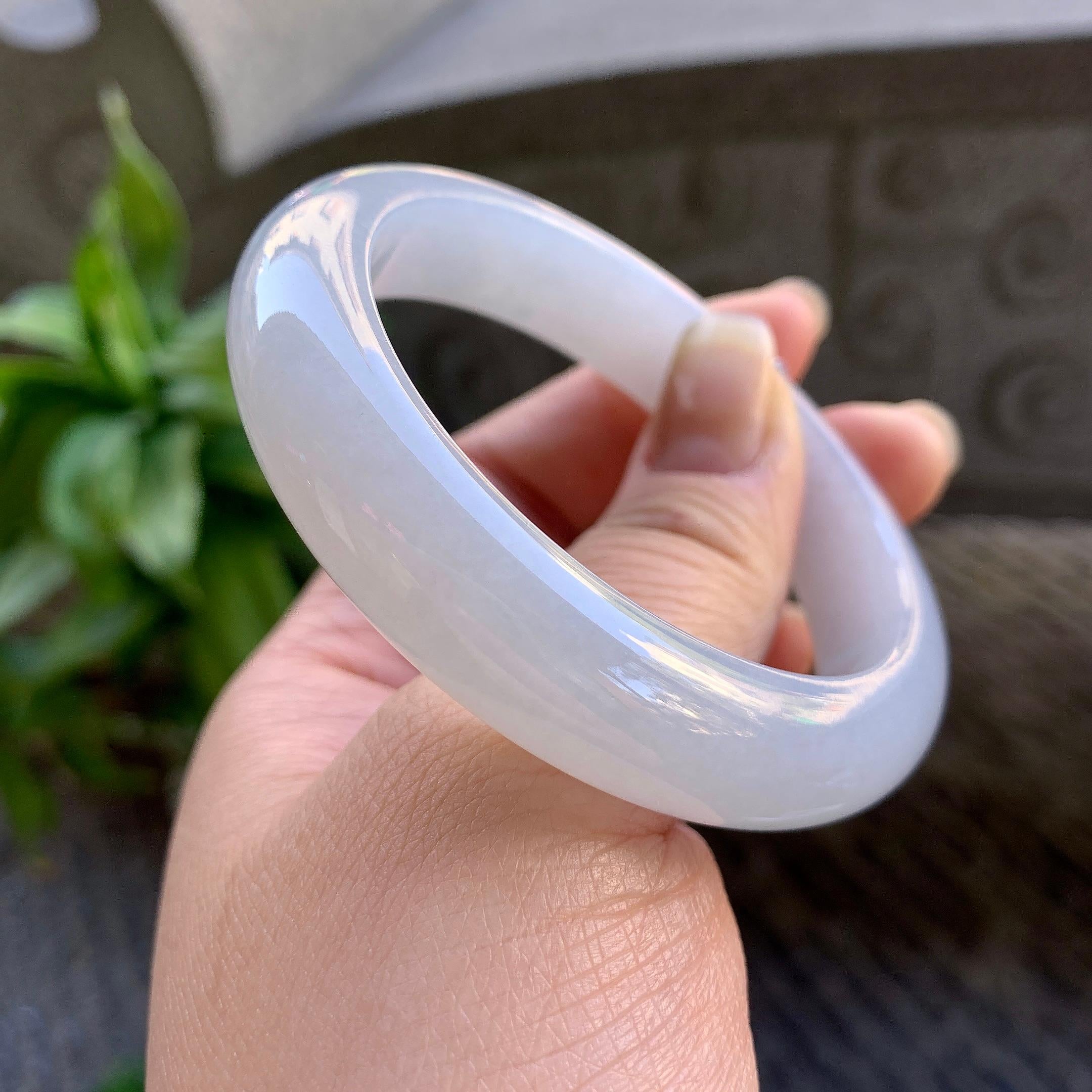 细糯种无色平安镯（54.5mm）（yc308760）
