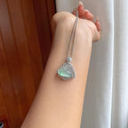 18k金钻镶冰玻种飘花翡翠佛公（yc263553）