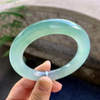 糯冰种晴水圆条手镯（55.3mm）（yc264050）