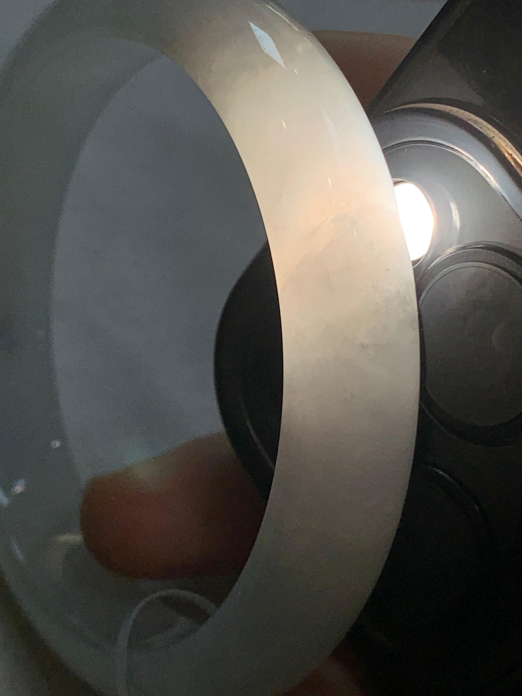 糯冰种无色平安镯（57.8mm）（yc310100）