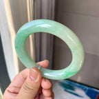 细糯种飘花圆条手镯（57.5mm）（yc262773）