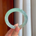 冰种蓝晴底翡翠圆条手镯（54.8mm）（yc407666）