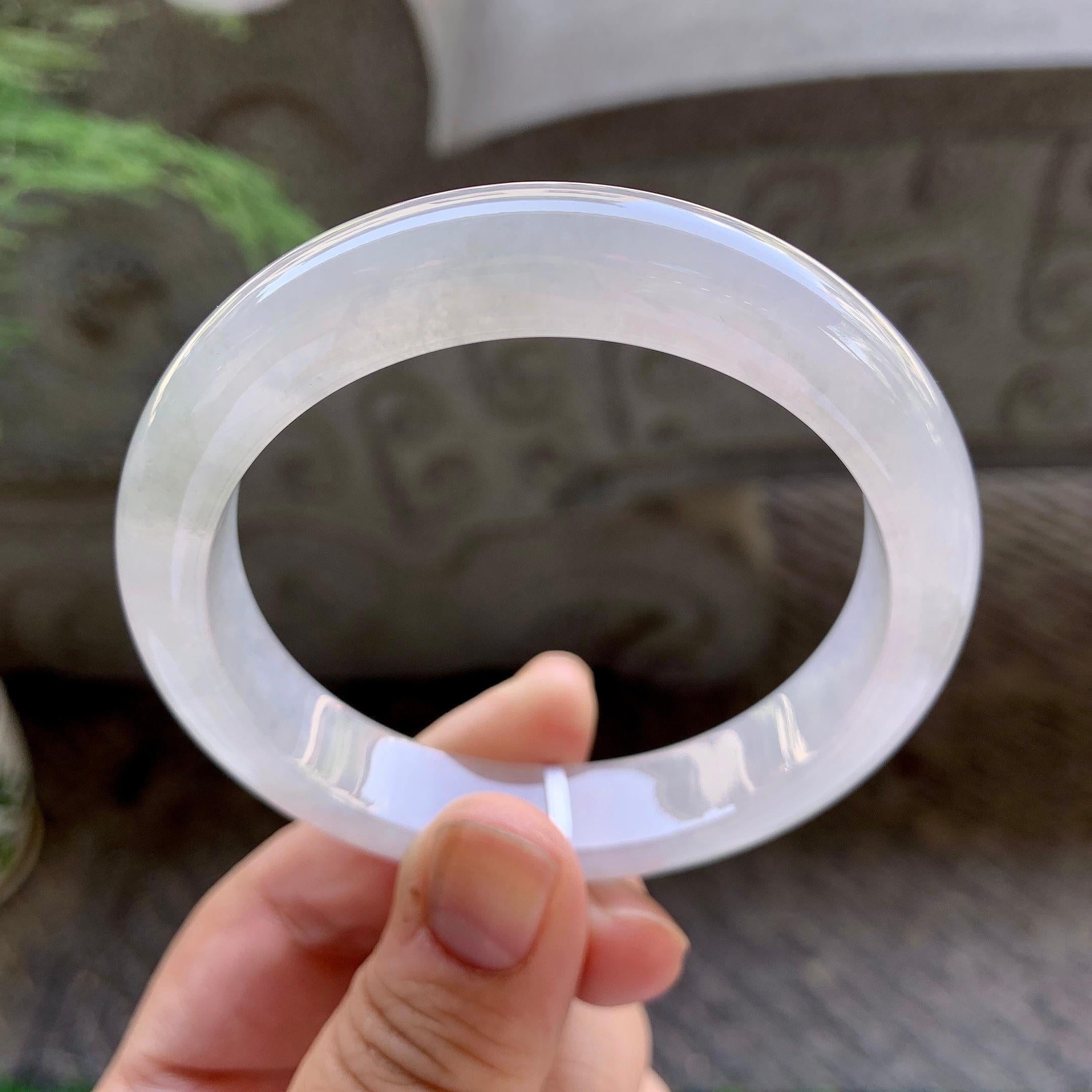 细糯种无色平安镯（57.2mm）（yc199590）