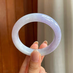 糯冰紫罗兰翡翠平安镯（52.6mm)（yc377224）