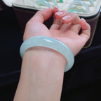 冰种蓝晴底正圈翡翠手镯（57.8mm）