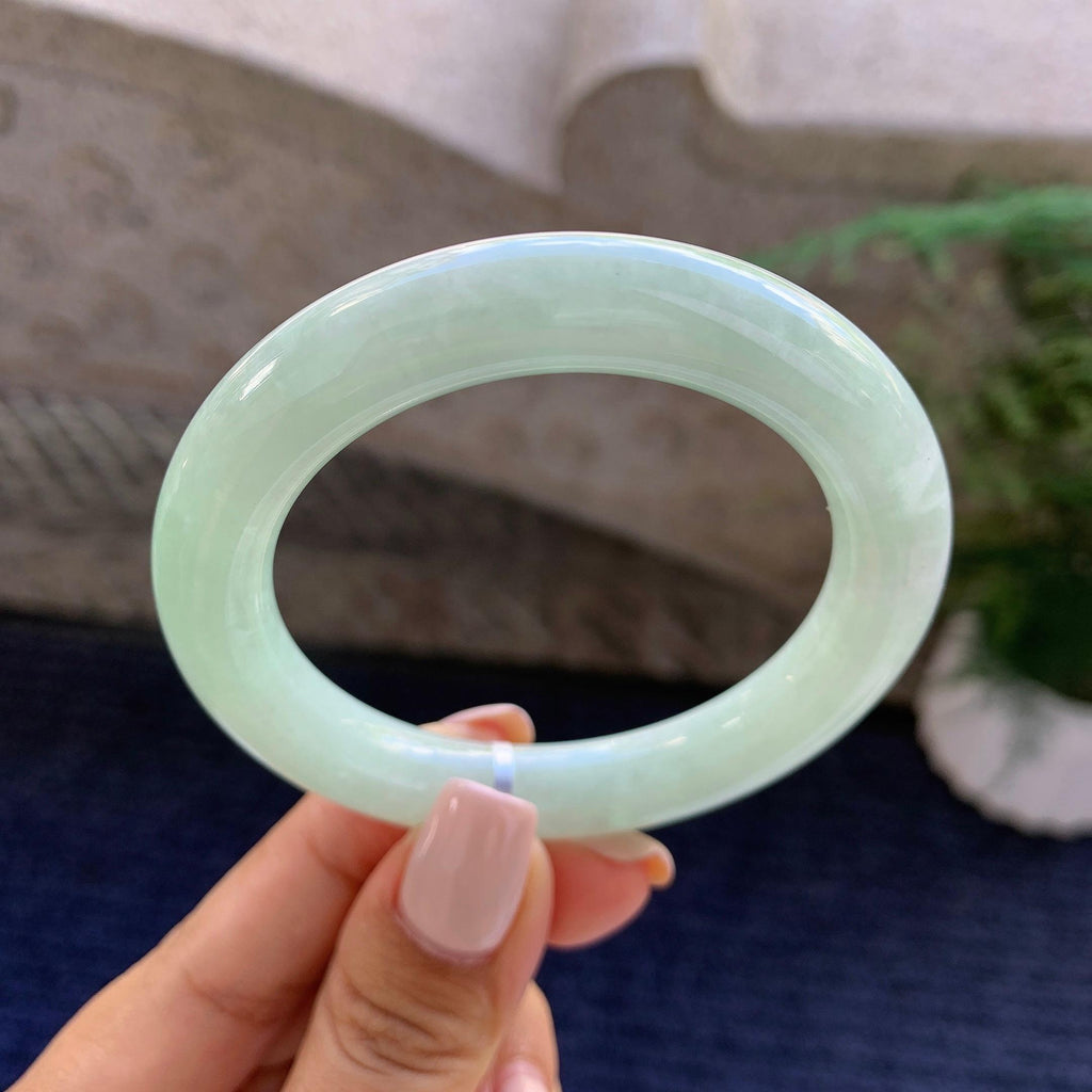 糯种晴底圆条手镯（51.9mm）（yc223233）