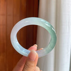 冰种晴底翡翠平安镯（57.6mm）（yc410851）
