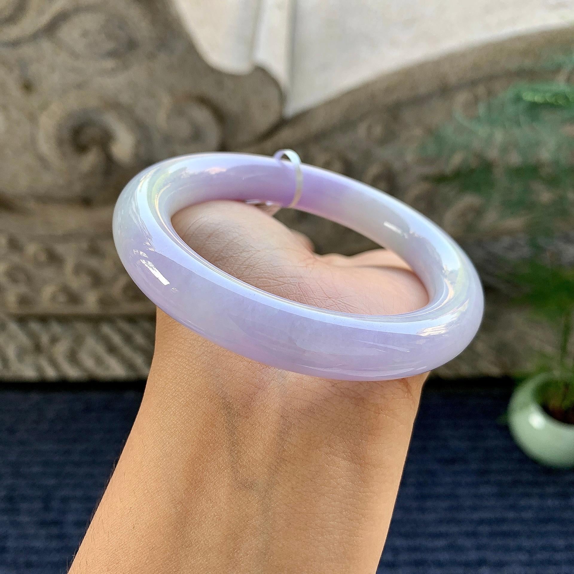 细糯种紫罗兰圆条手镯（59.2mm）（yc249453）