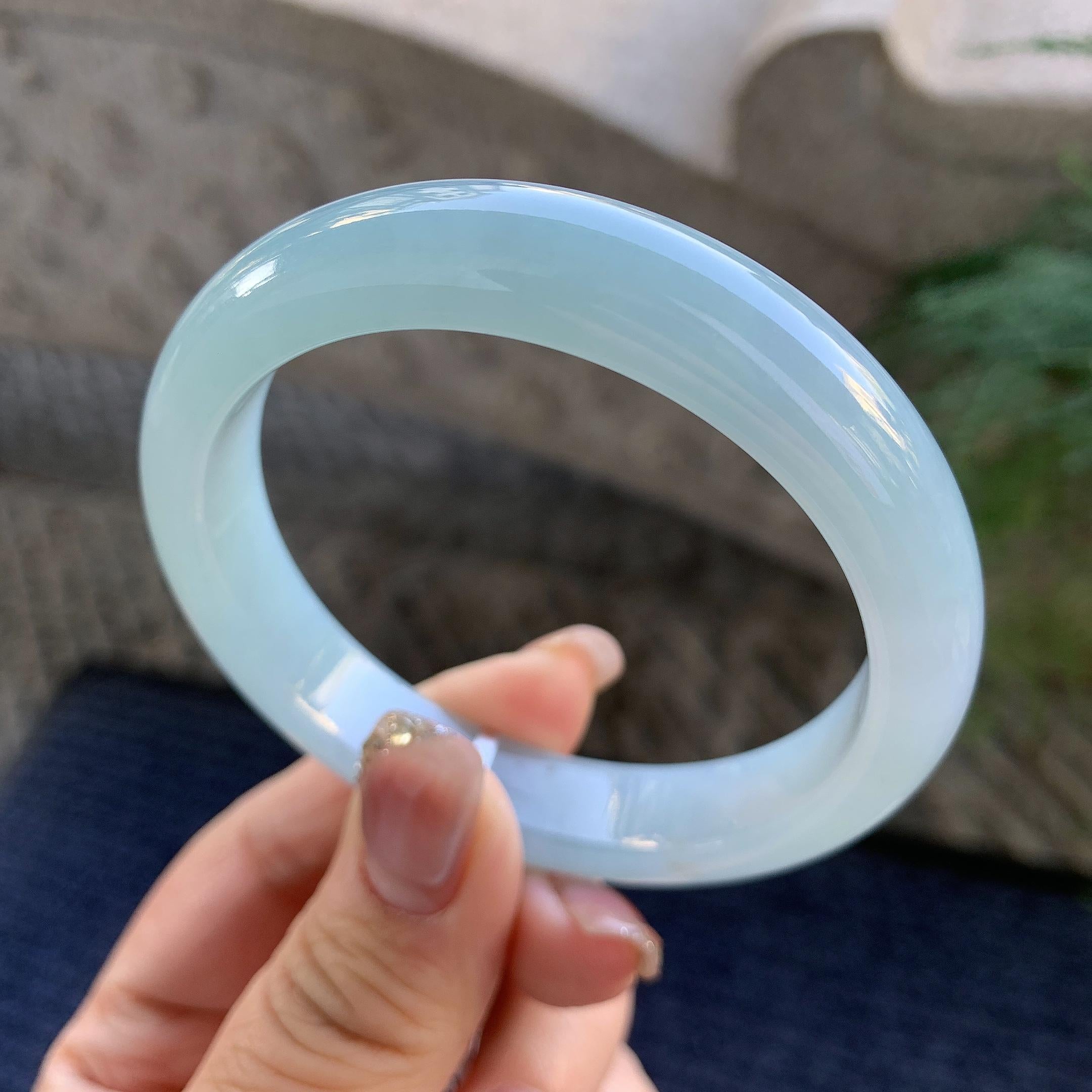 细糯种晴底平安镯（55.6mm）（yc294657）