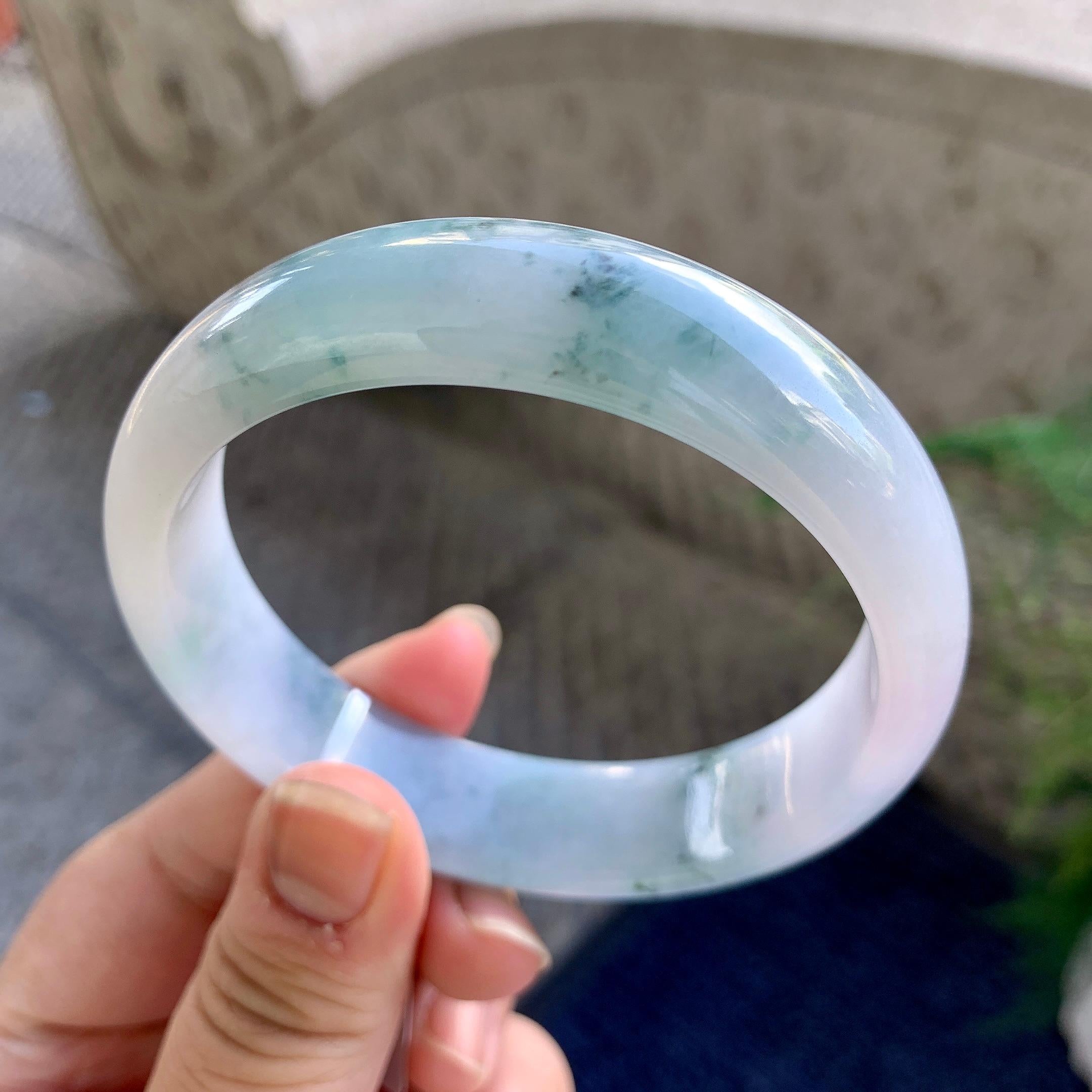 糯种飘花宽版轮胎手镯（62mm）（yc223238）