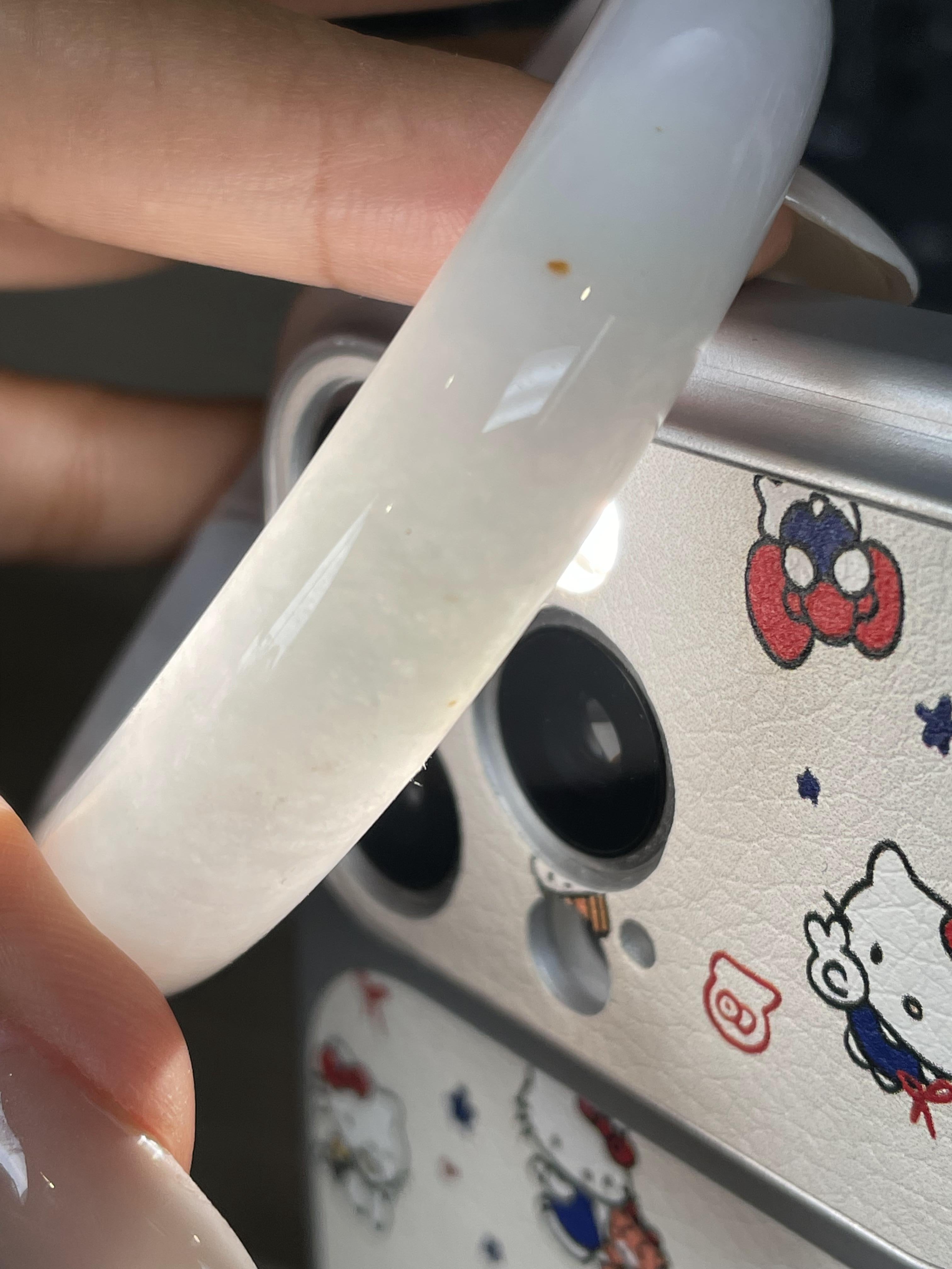 细糯种飘黄翡正圈平安镯57圈      天然缅甸A货翡翠（yc421233）