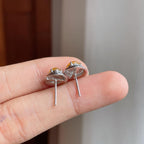 18k金钻镶糯冰黄翡翡翠耳钉（yc257282）