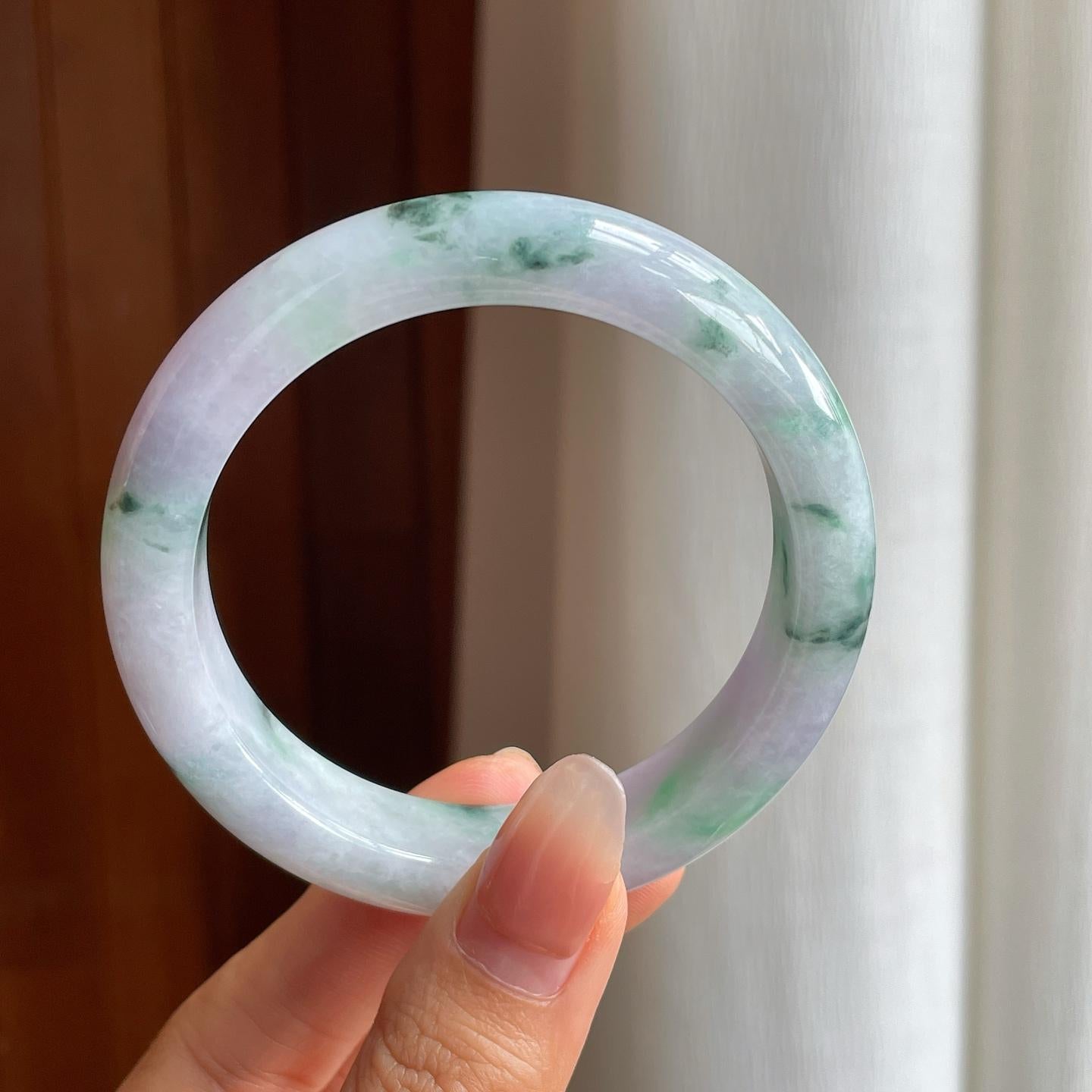 糯冰特色翡翠手镯（56.3mm）（yc333091）