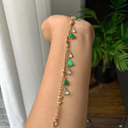 18k金冰种多彩莲蓬手链（yc229234）