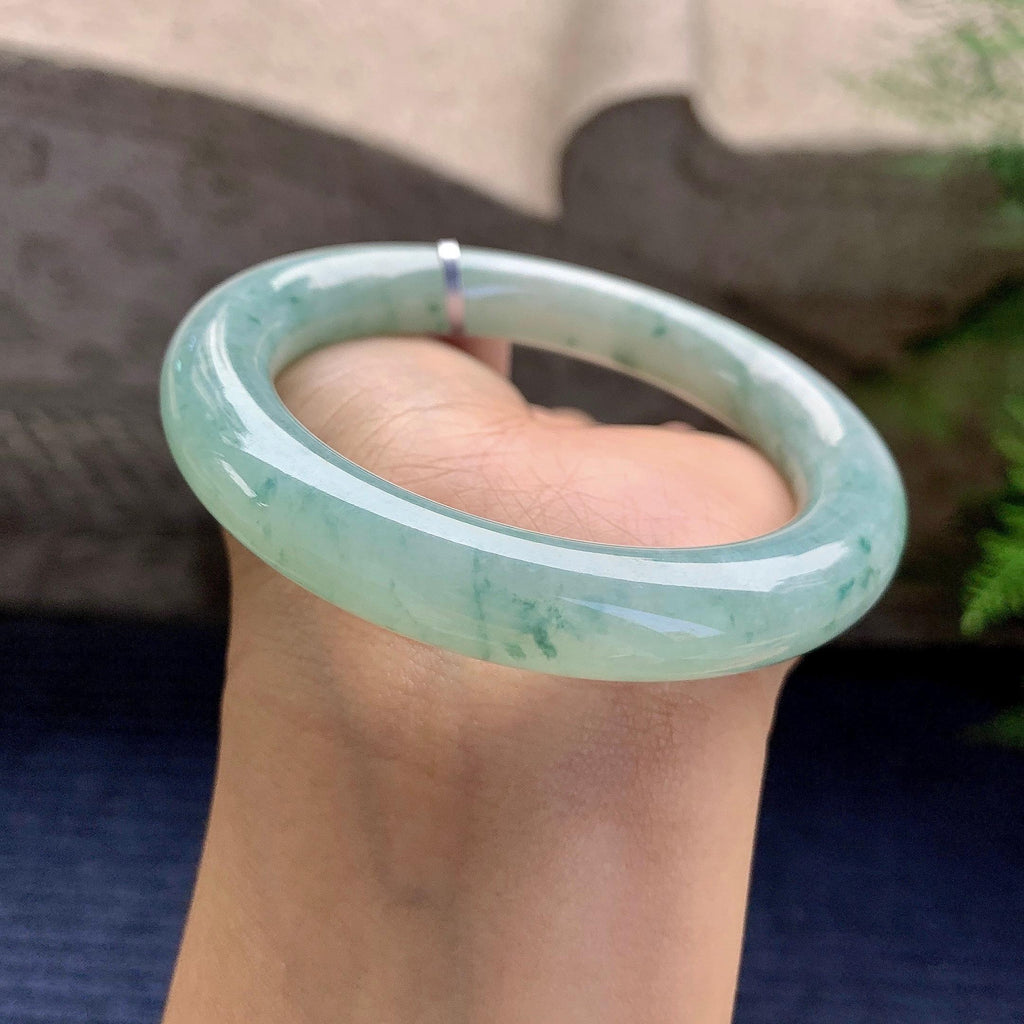 细糯种飘花圆条手镯（55.4mm）（yc280864）