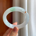 糯冰特色翡翠平安镯（55.5mm）（yc284567）