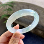 糯冰种飘花平安镯（57.2mm）（yc264530）