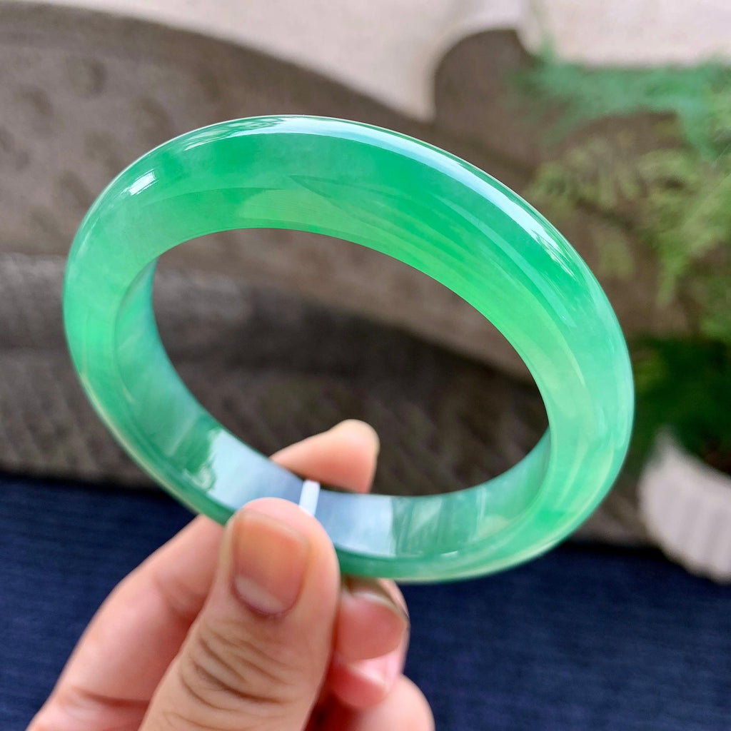 糯冰种晴水平安镯（55.6mm）（yc233891）