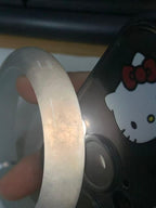 糯冰种带底色平安镯（54.2mm）（yc226058）
