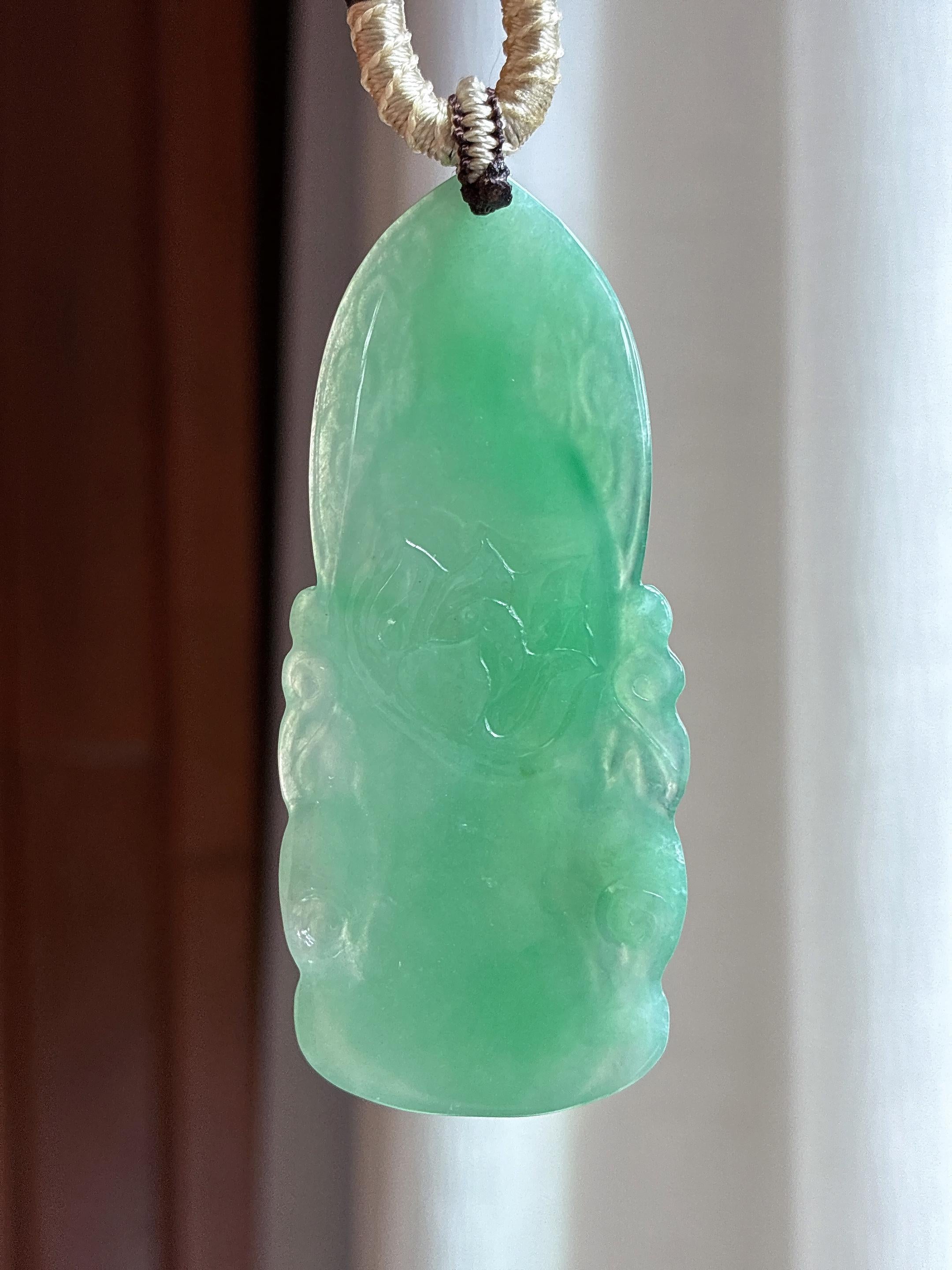 糯冰晴绿观音 天然缅甸A货翡翠（yc461554）