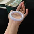 糯种紫罗兰正圈翡翠手镯（55.5mm）（yc019368）