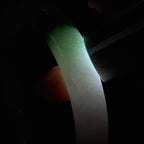 糯种飘花翡翠圆条手镯 56圈天然缅甸A货翡翠（yc438206）